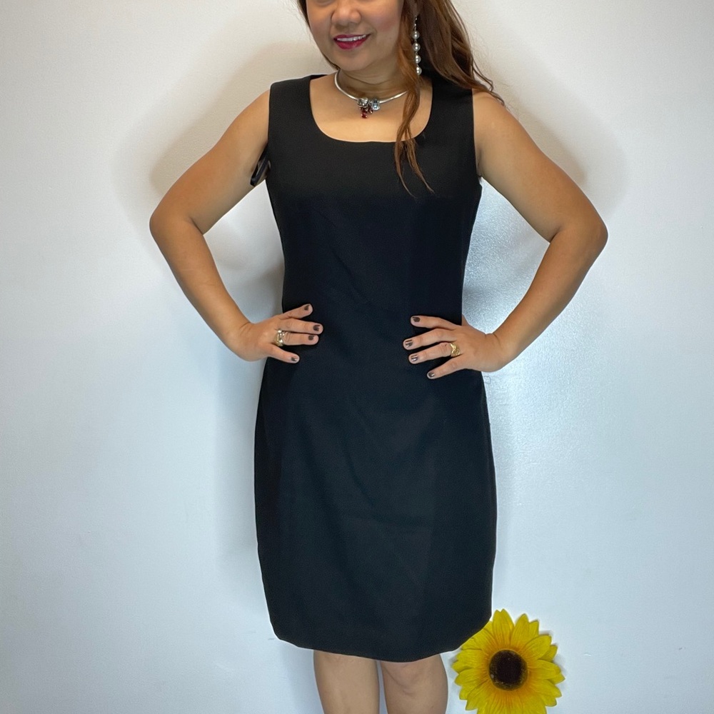 simple black dress H-14